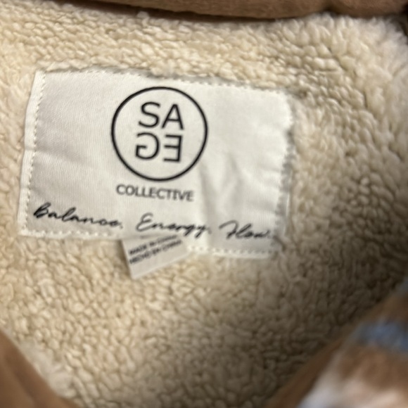 Sage flannel jacket! worn twice! great condition - Picture 4 of 5